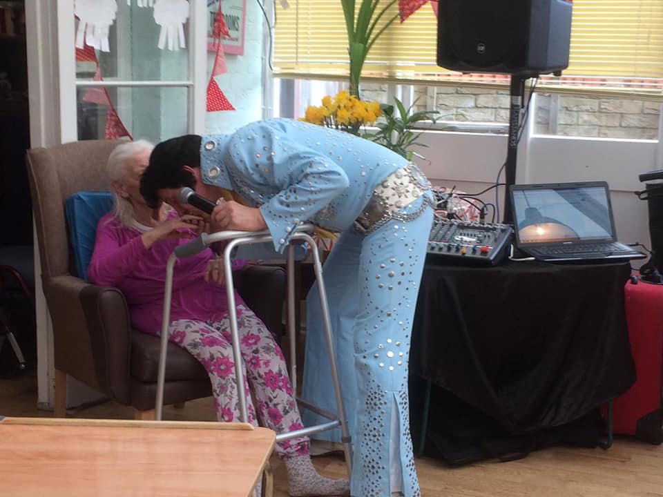 Elvis impersonator Carehome