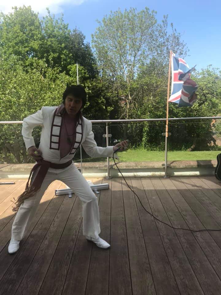 book Elvis impersonator carehome